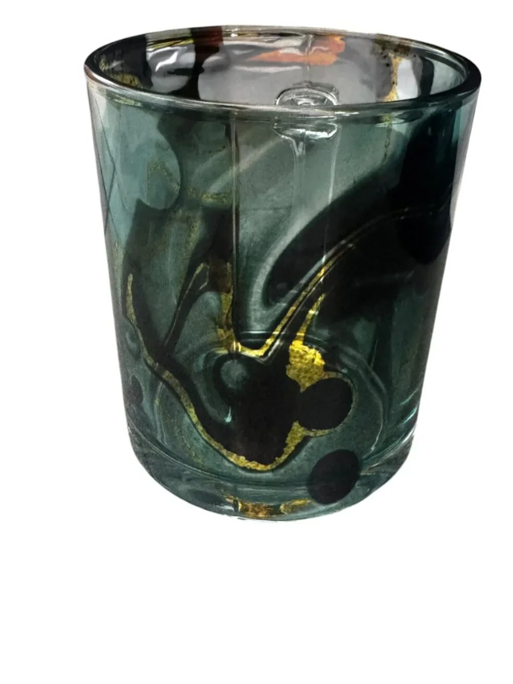 Marble Art Glass Coffee Mug 11 oz